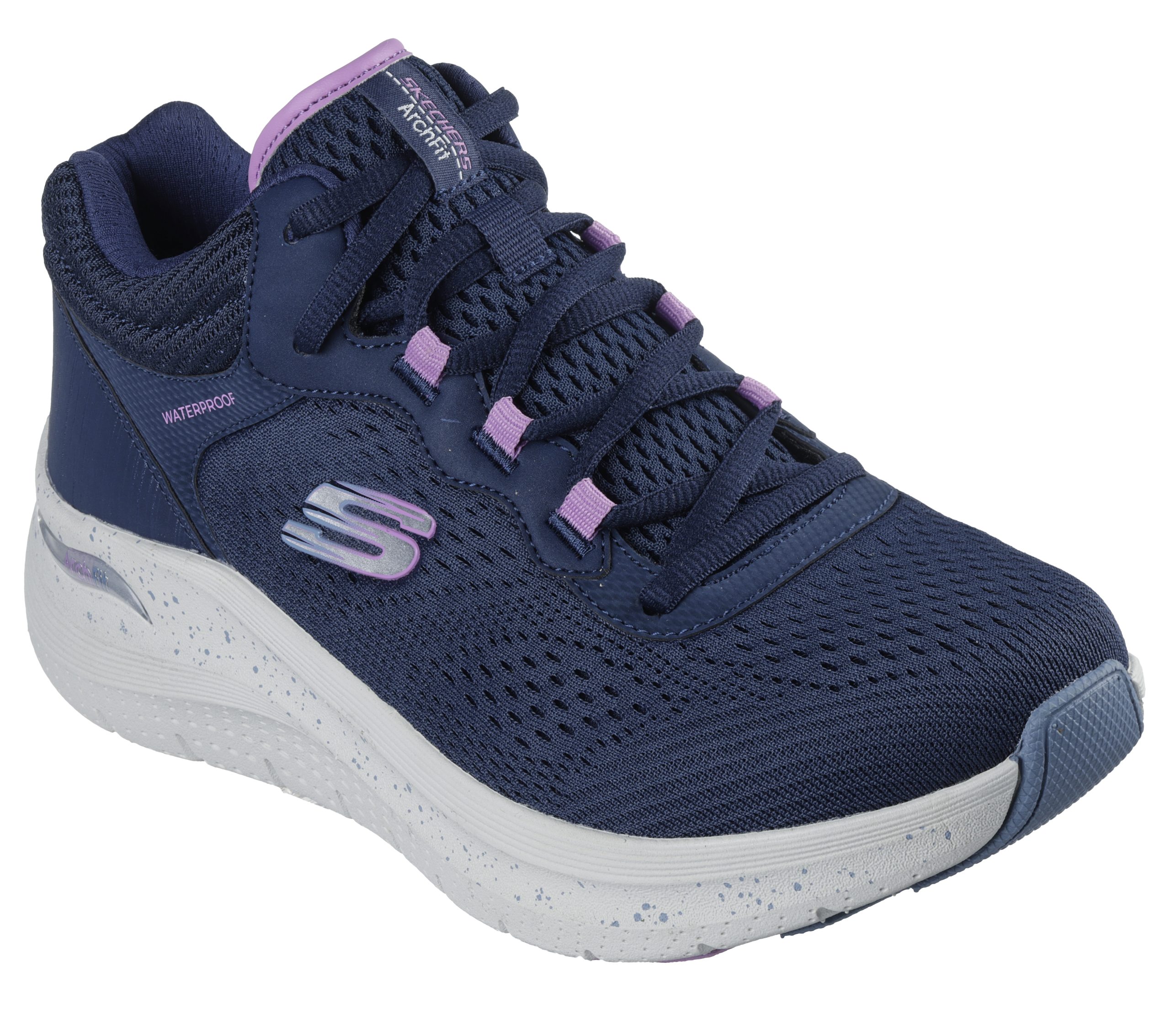 Skechers Waterproof: Arch Fit 2.0 – Rainy Days – Marine / Purper (150194-NVPR)