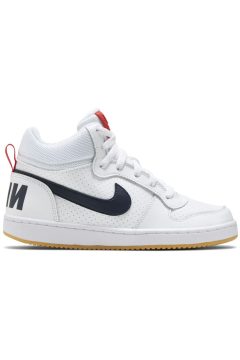 Nike Court Borough Mid White Obsidian (GS) (839977-107)