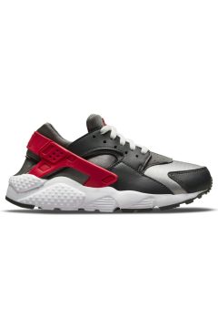 Nike Huarache Run Dark Smoke Grey University Red (GS) (654275-041)
