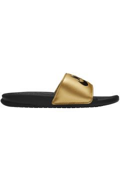 Nike JDI Benassi Slide Black Metallic Gold (Women’s) (343881-014)