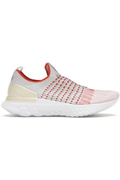 Nike React Phantom Run Flyknit 2 Vast Grey Fire Pink Team Orange (Women’s) (CJ0280-003)