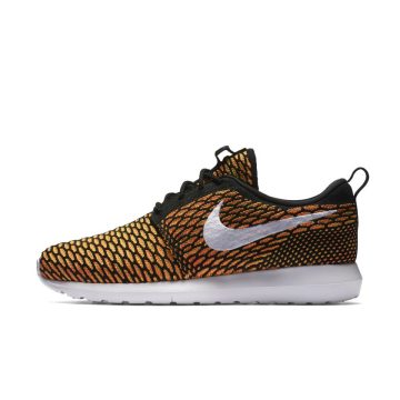 Nike Roshe Nm Flyknit Black/White-Total Orange-Volt (677243-018)