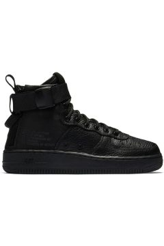 Nike SF Air Force 1 Mid Triple Black (GS) (AJ0424-003)