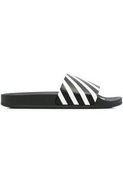 OFF-WHITE Diag Slider Black White (OMIC011C99MAT0011001)