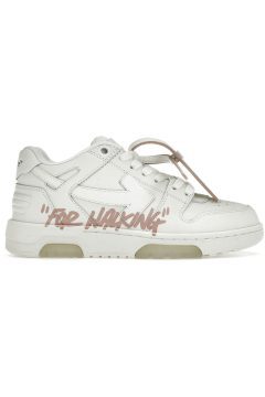Off-White Out Of Office ”For Walking” White Pink (Women’s) (OWIA259C99-LEA007-0130)
