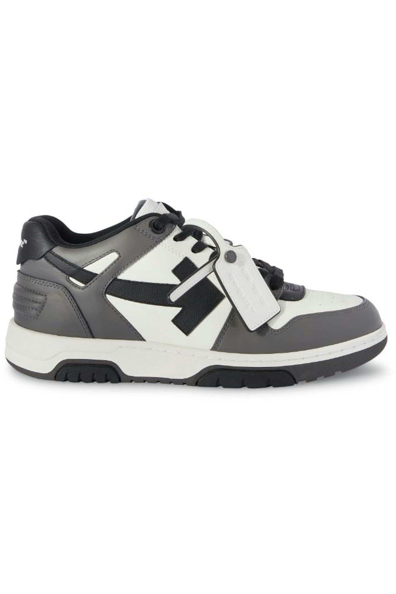 OFF-WHITE Out Of Office OOO Low Tops Dark Gray Black (OMIA189S24LEA0060710)