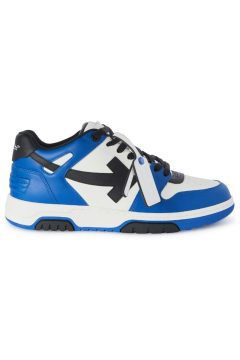 OFF-WHITE Out Of Office OOO Low Tops Navy Blue White Blue (OMIA189S24LEA0064610)