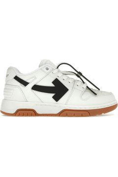 OFF-WHITE Out Of Office OOO Low Tops White Black Gum (OMIA189C99LEA011-0110)