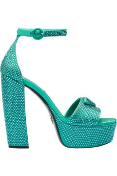 Prada 135mm Crystal Platform Sandals Absinthe Satin (1XP53B_2AWL_F0MYE_F_135)