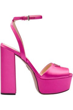 Prada 135mm Platform Sandals Begonia Pink Satin (1XP48B_049_F0638_F_135)
