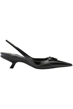 Prada 30mm Sling-Back Pumps Black Brushed Leather (1I565M_055_F0002_F_A045)