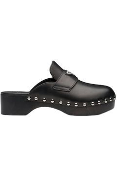 Prada 45mm Studded Clogs Black Leather (1Z794M_248_F0002_F_045)