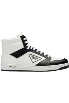 Prada District High White Black White Leather (2TE182_3LJ6_F0964)