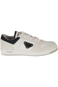 Prada Downtown Leather Re Nylon Sneaker White Blue (2EE391-BRC-F075A)