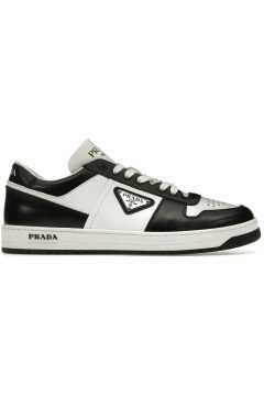 Prada Downtown Low Top Sneakers Leather White Black (2EE364_3LKG_F0964)