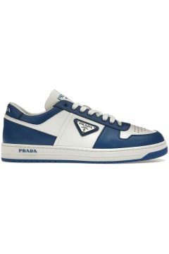 Prada Downtown Low Top Sneakers Leather White Cobalt Blue (2EE364_3LKG_F098Z)