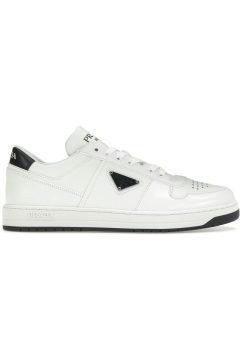 Prada Downtown Low Top Sneakers Leather White White Black (2EE364_3LJ6_F0964)