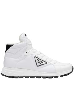 Prada PRAX 01 High Top Re-Nylon and Brushed Leather White Black (4T3592_3LF5_F0964)