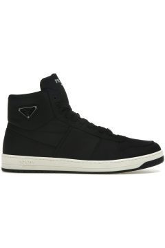 Prada Re-Nylon Gabardine High Top Sneakers Black Black White (2TE186_3LFV_F0002)