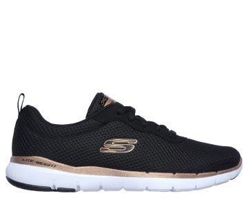Skechers Flex Appeal 3.0 – First Insight – Zwart / Roos Goud (13070-BKRG)