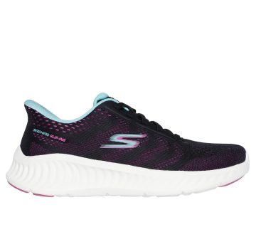 Skechers Skechers Slip-ins: GO WALK Now – Khloe – Zwart / Purper (125643-BKPR)