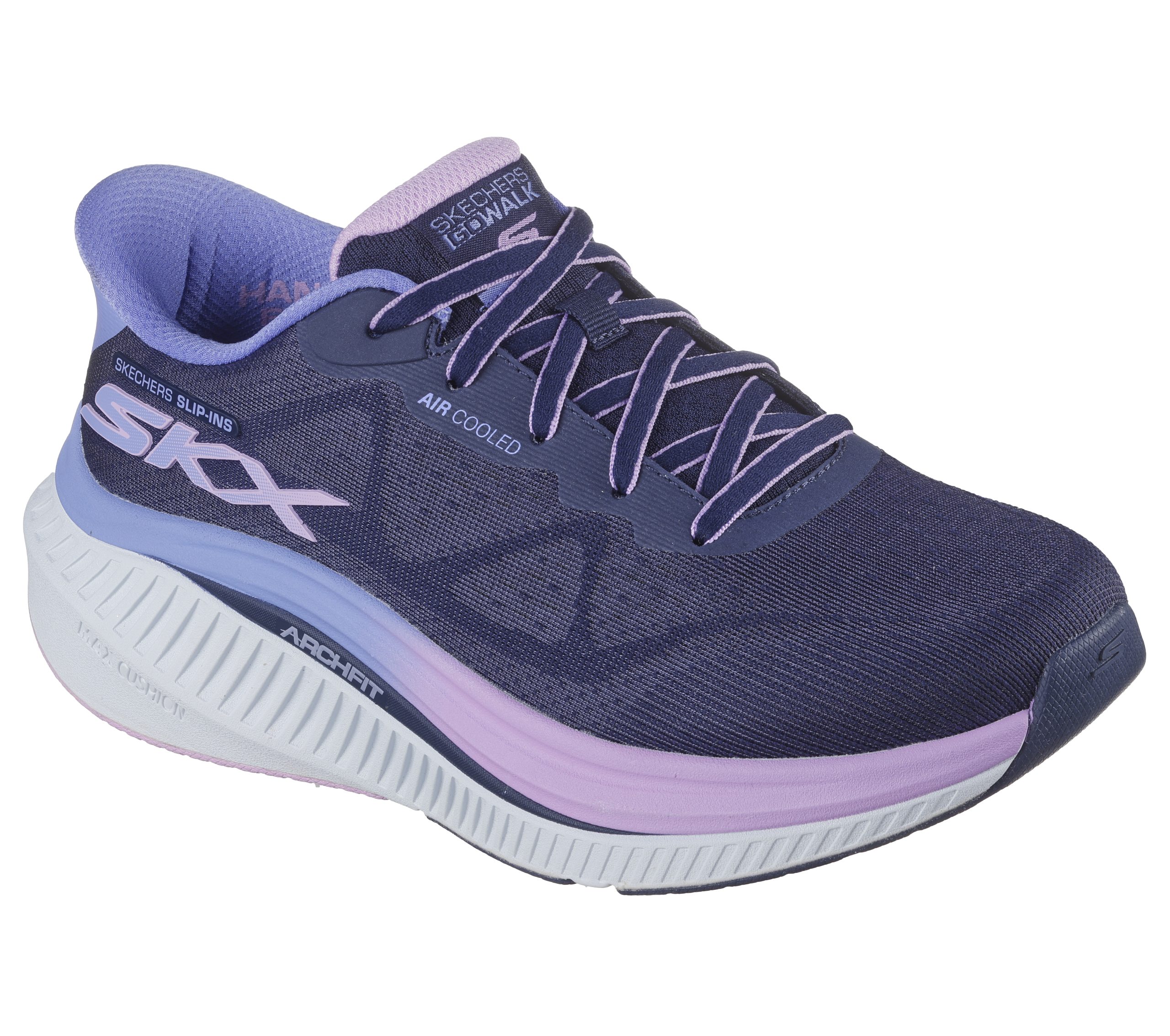 Skechers Skechers Slip-ins: GO WALK Max Cushioning Arch Fit – Areena – Marine / Lavendel (125582-NVLV)
