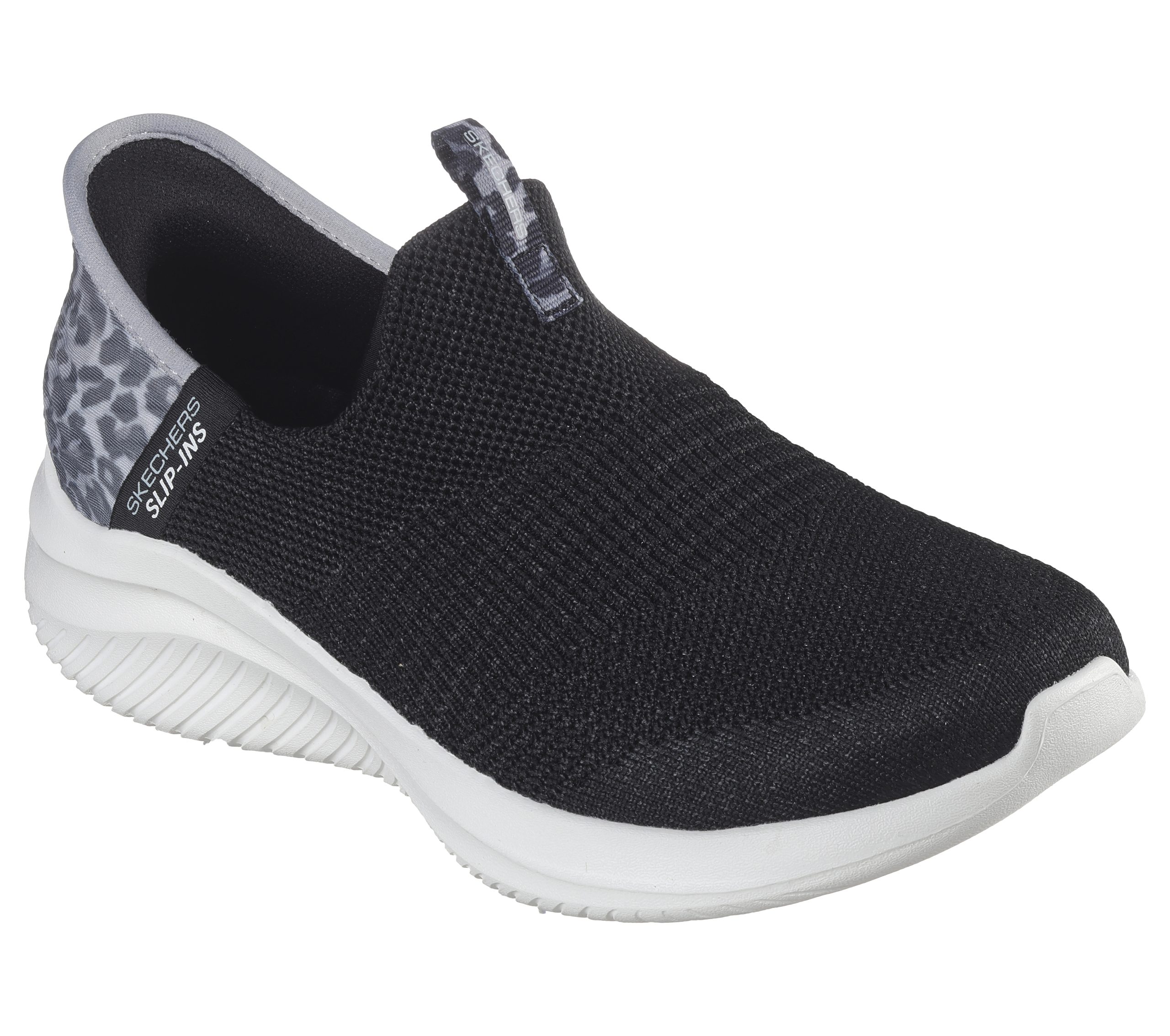 Skechers Skechers Slip-Ins: Ultra Flex 3.0 – Natural Step – Zwart / Luipaard (149712-BKLD)