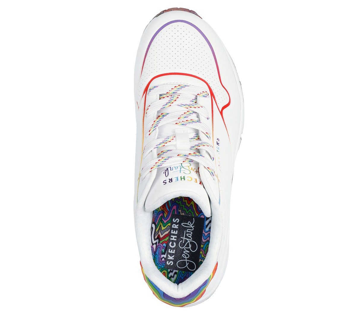 Skechers Jen Stark: Uno – Drizzl’n Rainbow – Wit / Multi (177930-WMLT)
