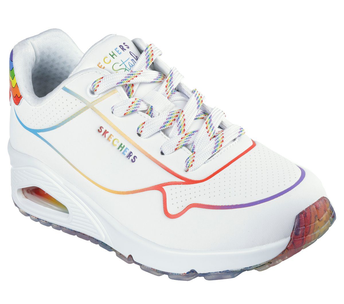 Skechers Jen Stark: Uno – Drizzl’n Rainbow – Wit / Multi (177930-WMLT)
