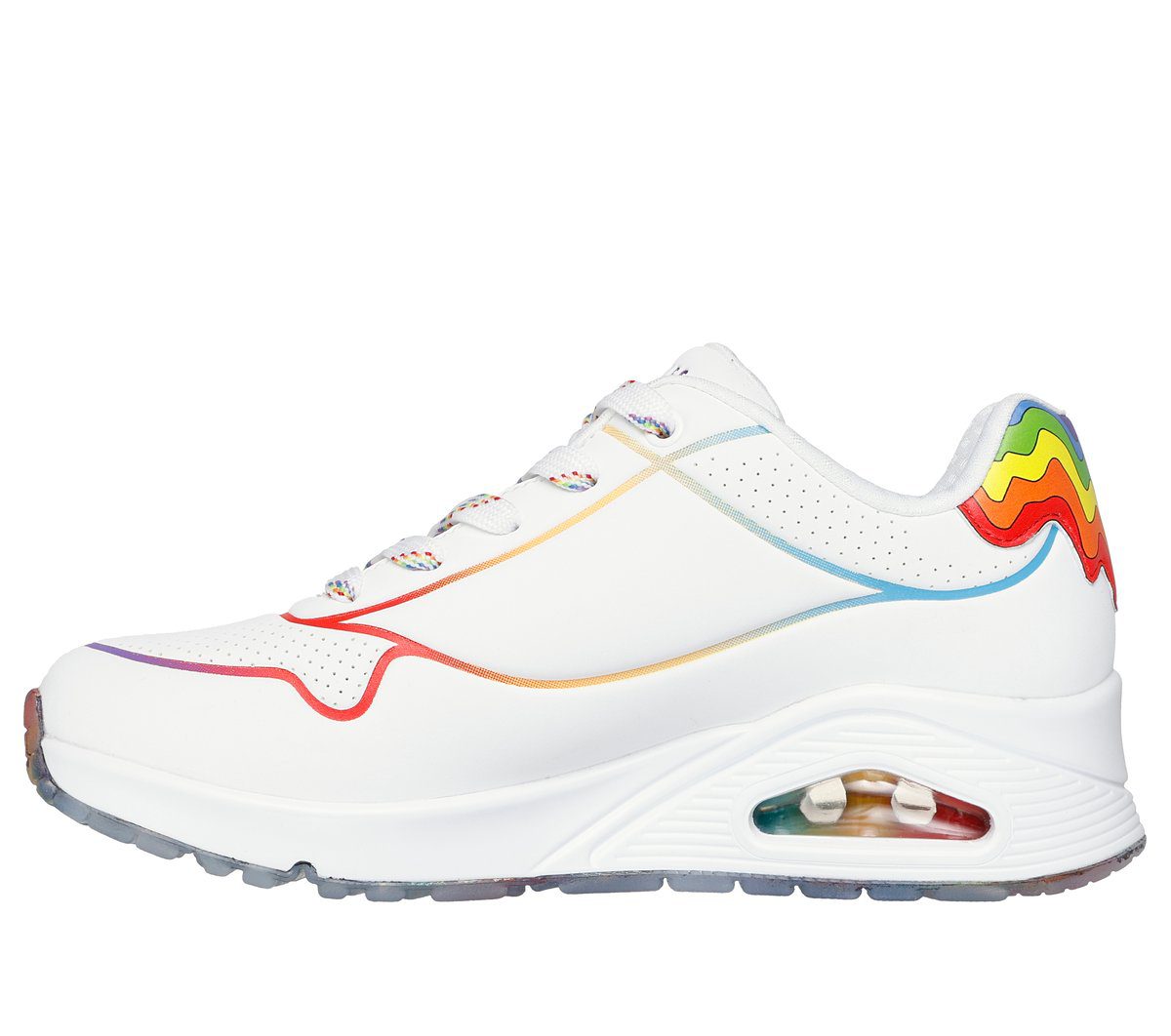 Skechers Jen Stark: Uno – Drizzl’n Rainbow – Wit / Multi (177930-WMLT)