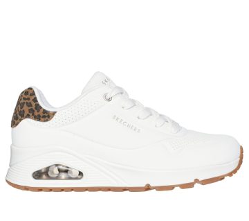 Skechers Uno – Jungle Nite – Wit / Luipaard (177093-WHLD)