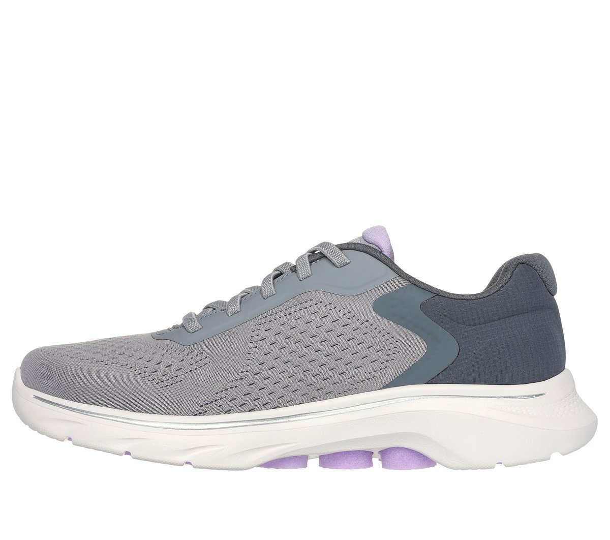Skechers GO WALK 7 – Cosmic Waves – Grijs / Lavendel (125215-GYLV)