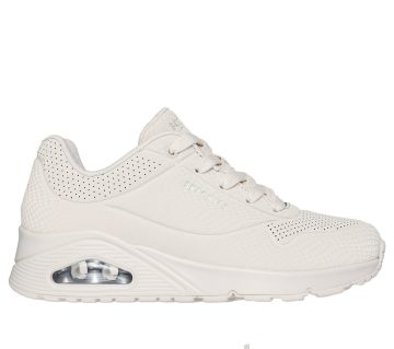 Skechers UNO – Shiny Scale – Gebroken Wit (177861-OFWT)