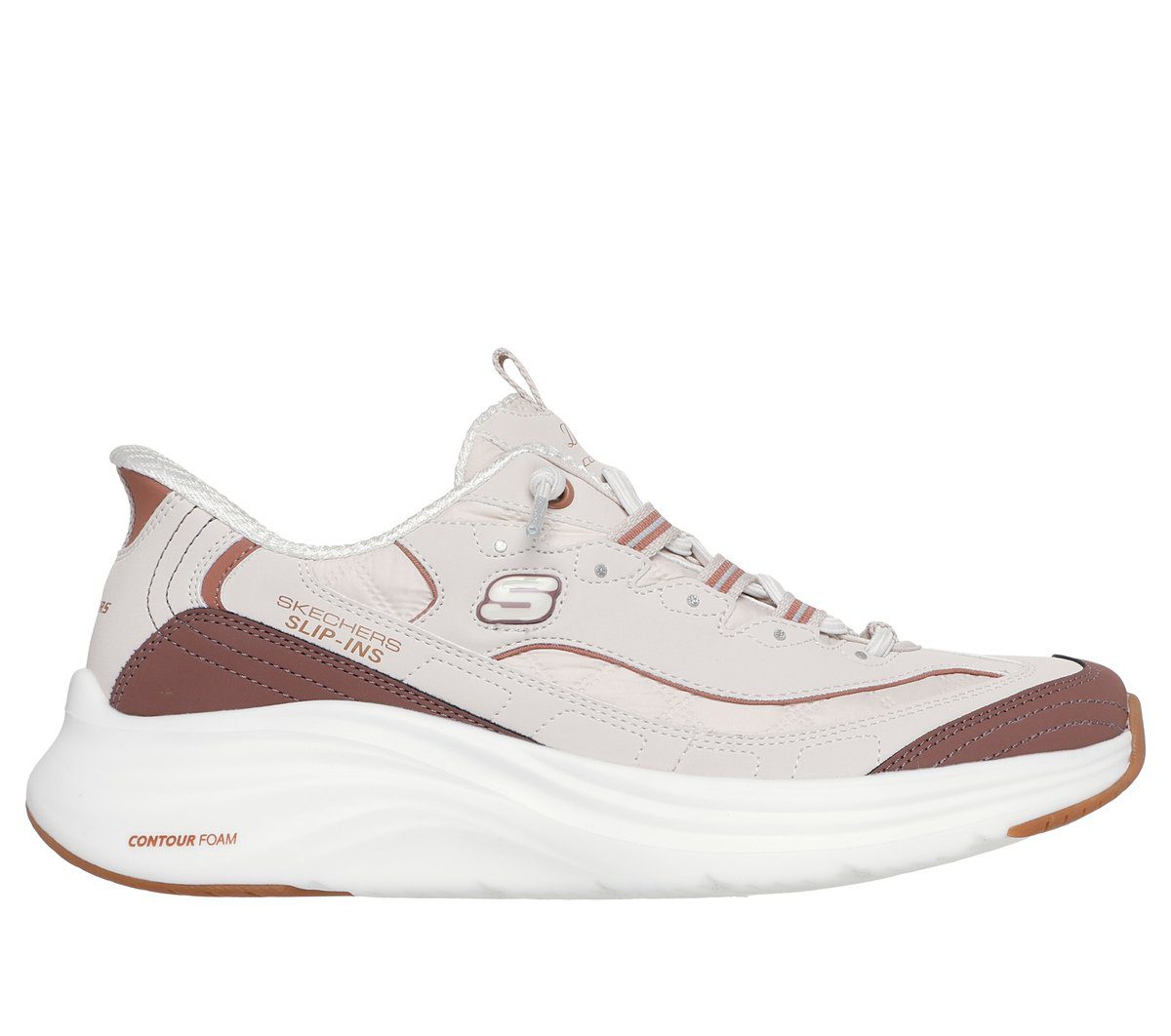 Skechers Skechers Slip-ins: Contour Foam – Cozy Fit Sweet Nostalgia – Natuurlijk / Bruin (150412-NTBR)