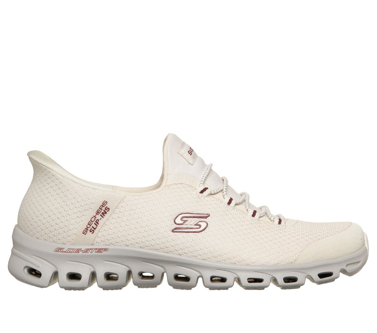 Skechers Skechers Slip-Ins: Glide-Step – Vibey – Gebroken Wit / Grijs (104557-OWGR)