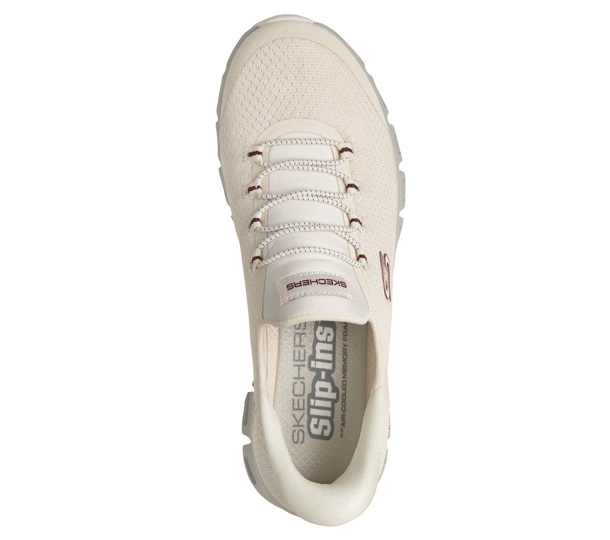 Skechers Skechers Slip-Ins: Glide-Step – Vibey – Gebroken Wit / Grijs (104557-OWGR)