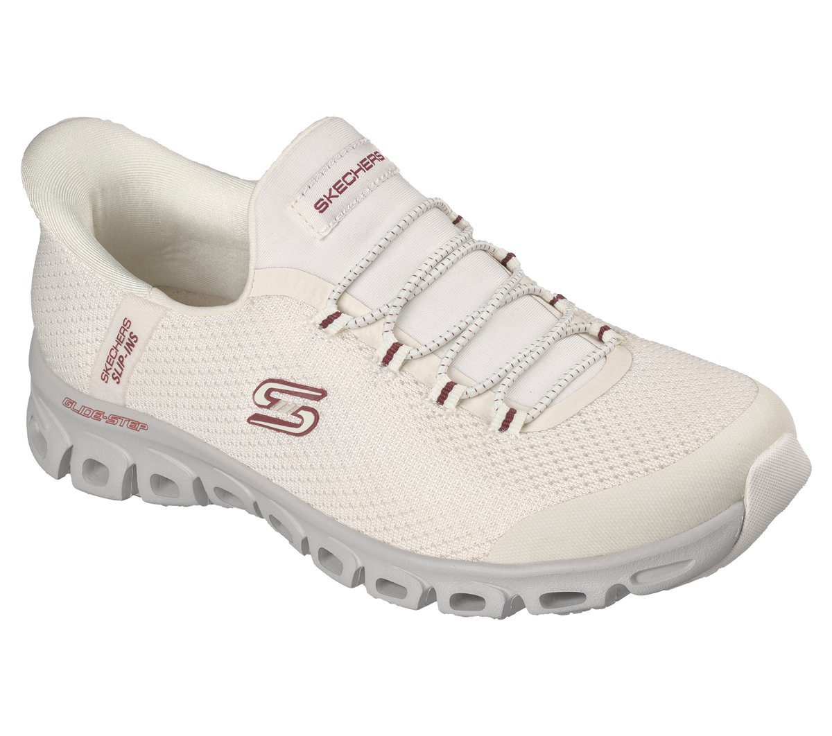 Skechers Skechers Slip-Ins: Glide-Step – Vibey – Gebroken Wit / Grijs (104557-OWGR)