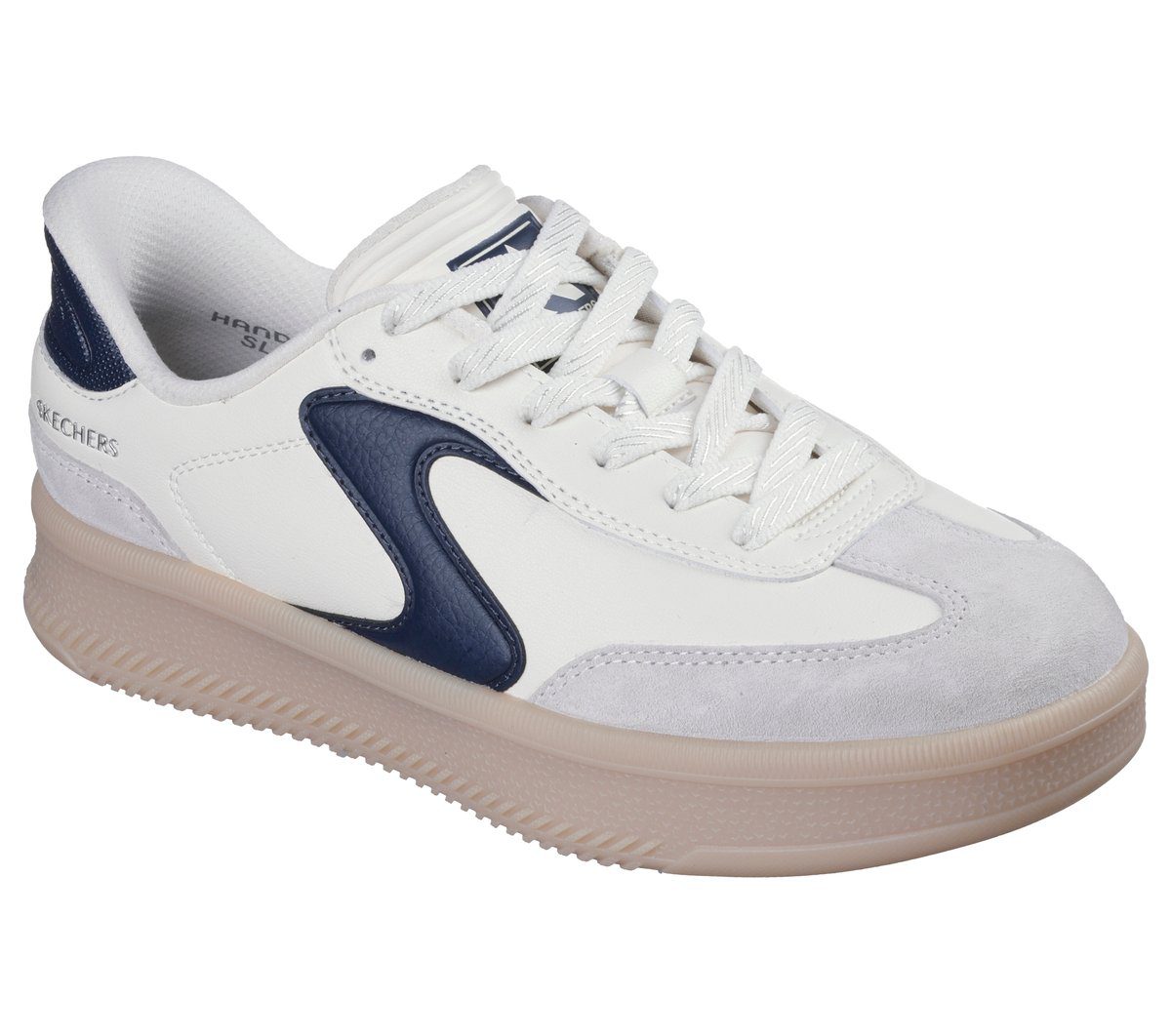 Skechers Skechers Slip-ins: Hotshot HI – Lifted Luxe – Gebroken Wit / Marine (185460-OFNV)