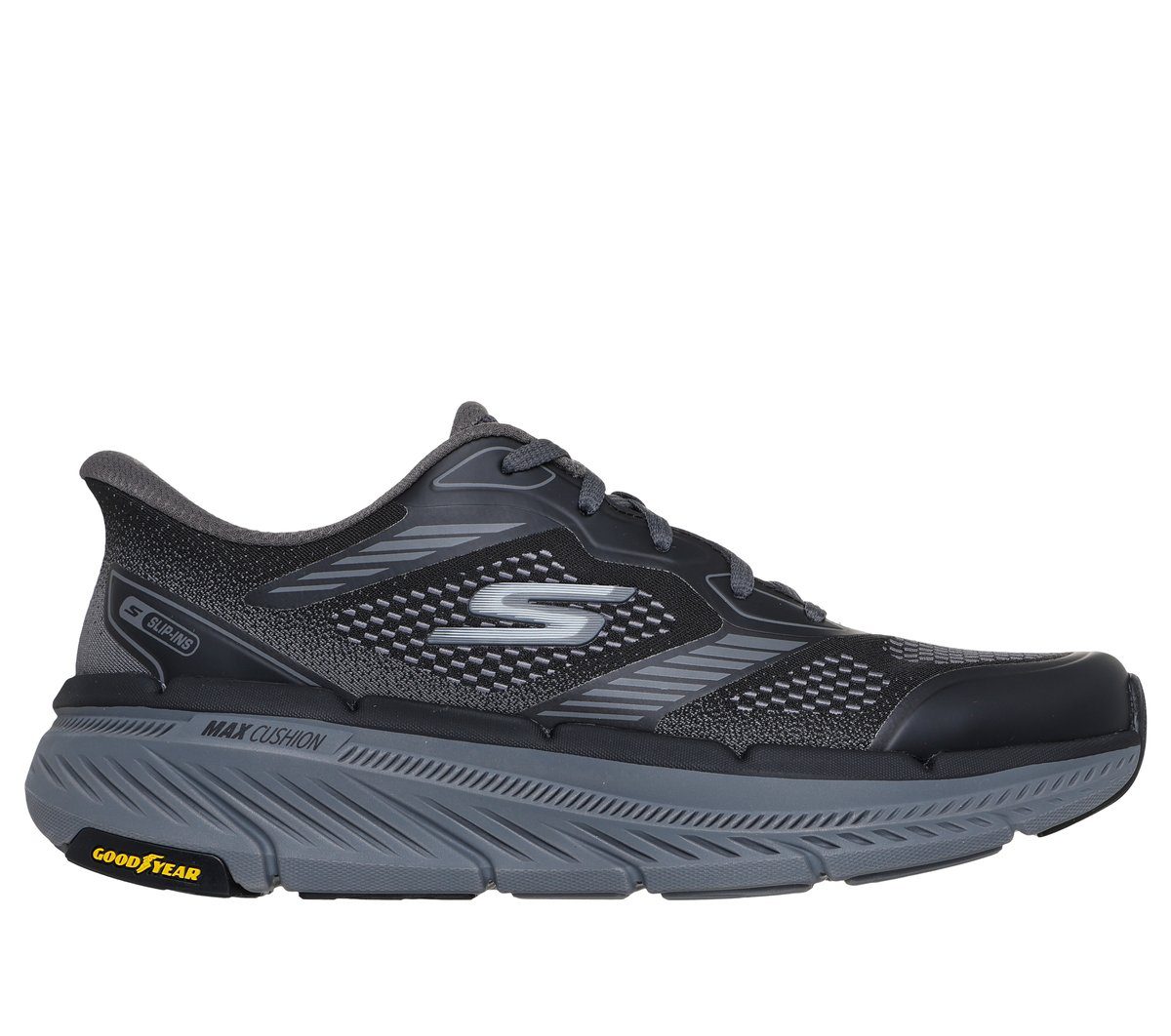 Skechers Skechers Slip-ins: Max Cushioning Premier 2.0 – Leigh – Zwart / Houtskool (220774-BKCC)
