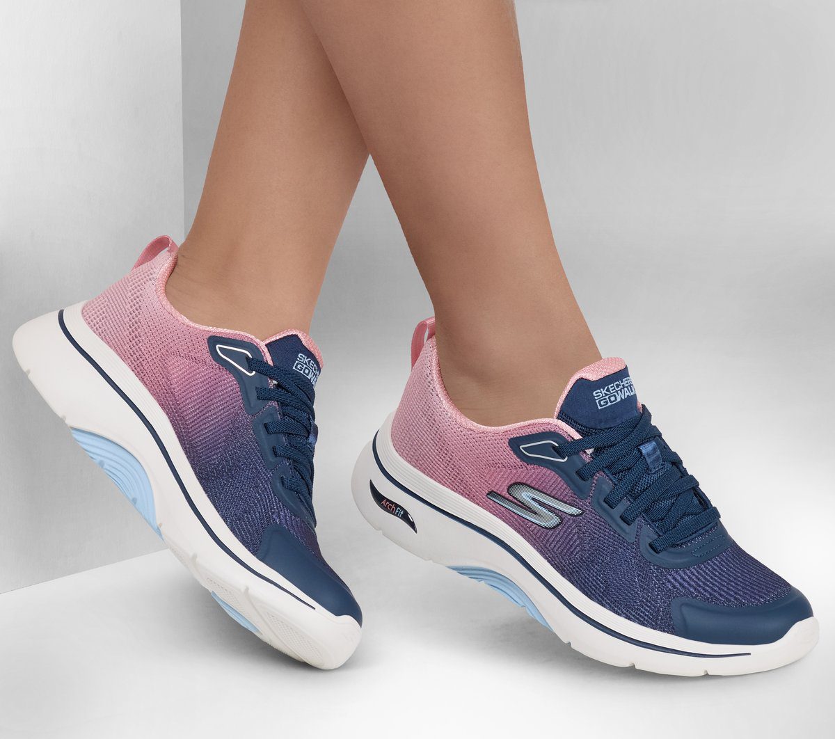 Skechers GO WALK Arch Fit 2.0 – Meredith – Marine / Roze (125333-NVPK)