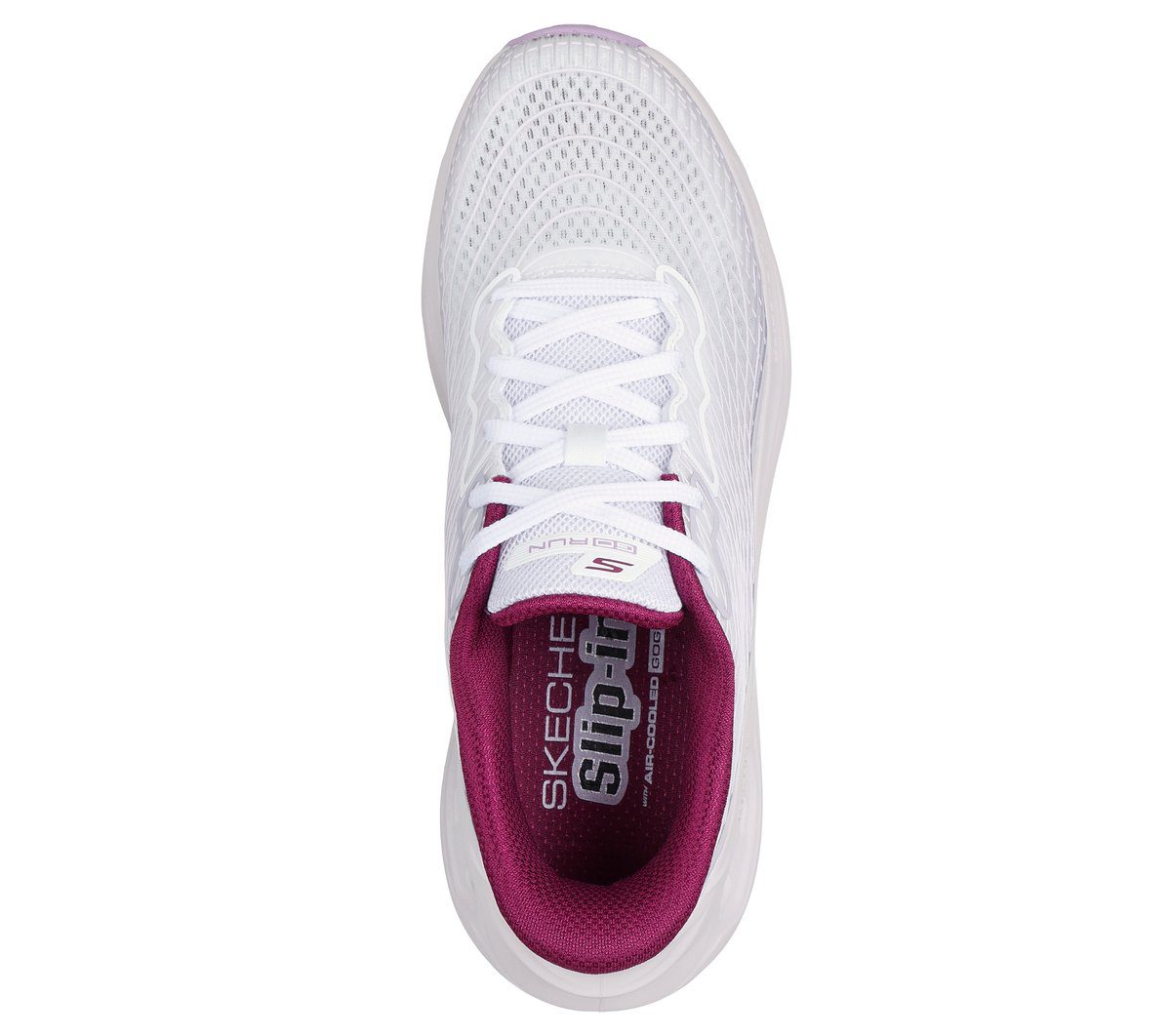Skechers Skechers Slip-ins: Max Cushioning Glide-Step – Sapphire – Wit / Lavendel (129404-WLV)
