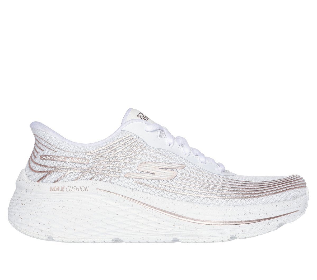 Skechers Skechers Slip-ins: Max Cushioning Elite 2.0 – Kaplan – Wit / Roos Goud (129646-WTRG)
