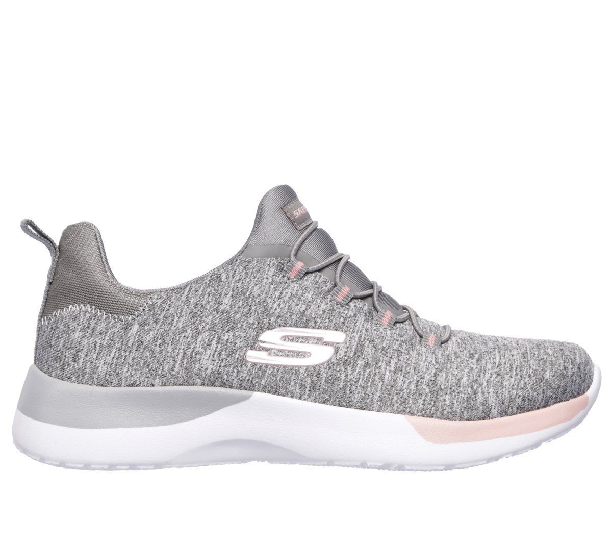 Skechers Dynamight – Break-Through – Grijs / Licht Roze (12991-GYLP)