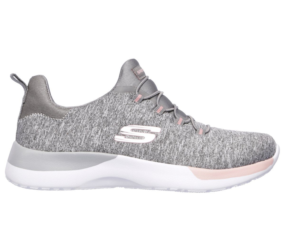 Skechers Dynamight – Break-Through – Grijs / Licht Roze (12991-GYLP)