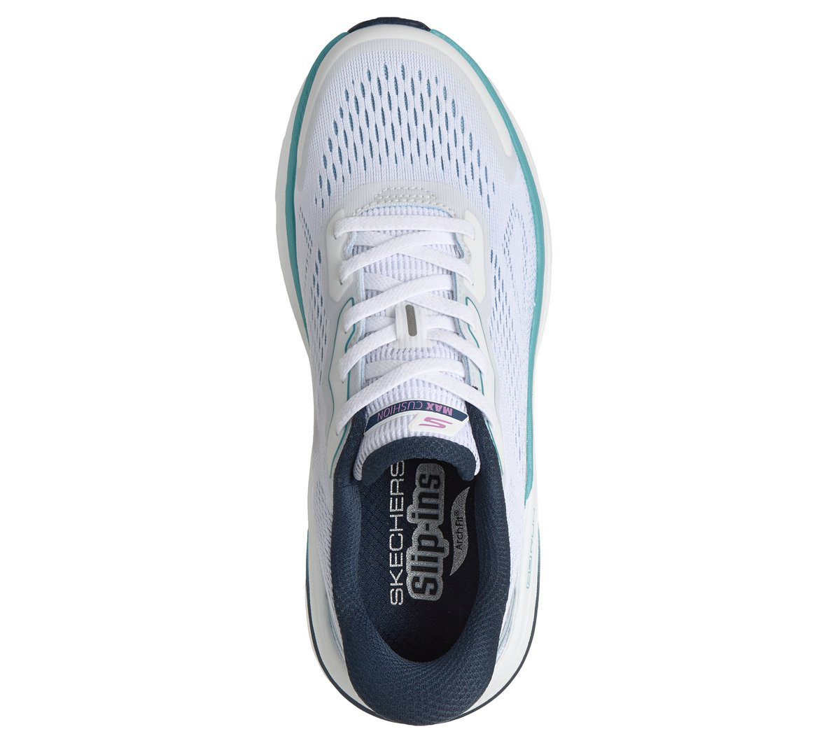 Skechers Skechers Slip-ins: Max Cushioning Arch Fit 2.0 – Azusah – Wit / Aqua (128965-WAQ)