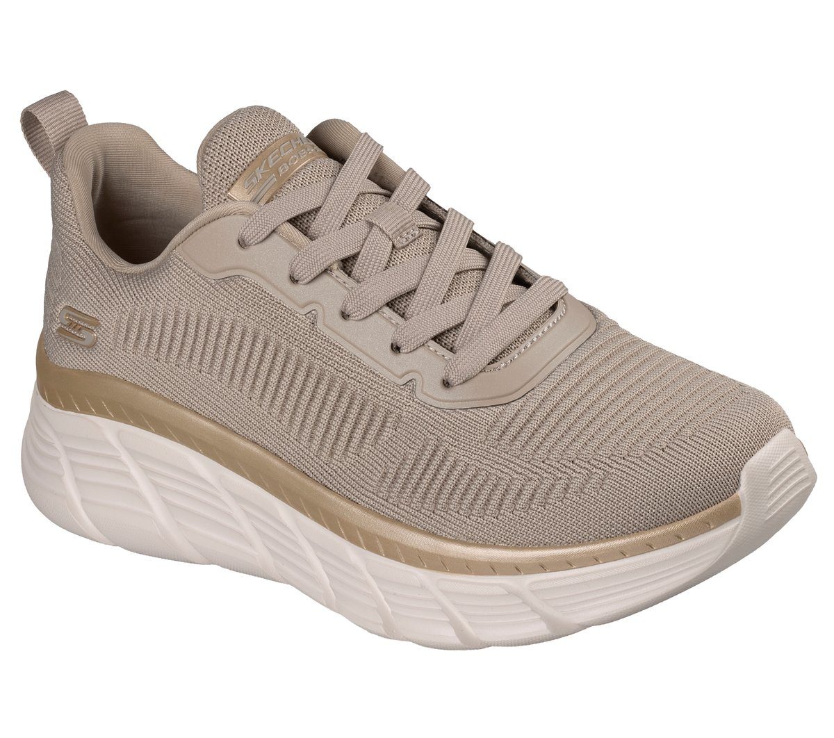 Skechers Skechers BOBS Sport B Flex Hi – Flying HI – Taupe / Goud (117385-TPGD)