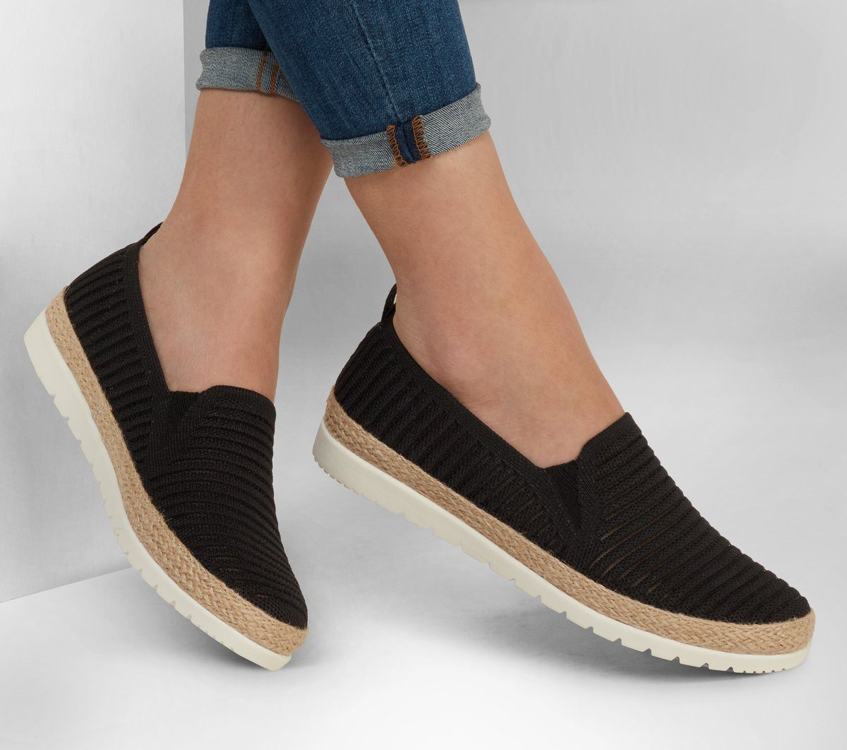 Skechers BOBS Flexpadrille 3.0 – Pastel Sky – Zwart (113245-BLK)