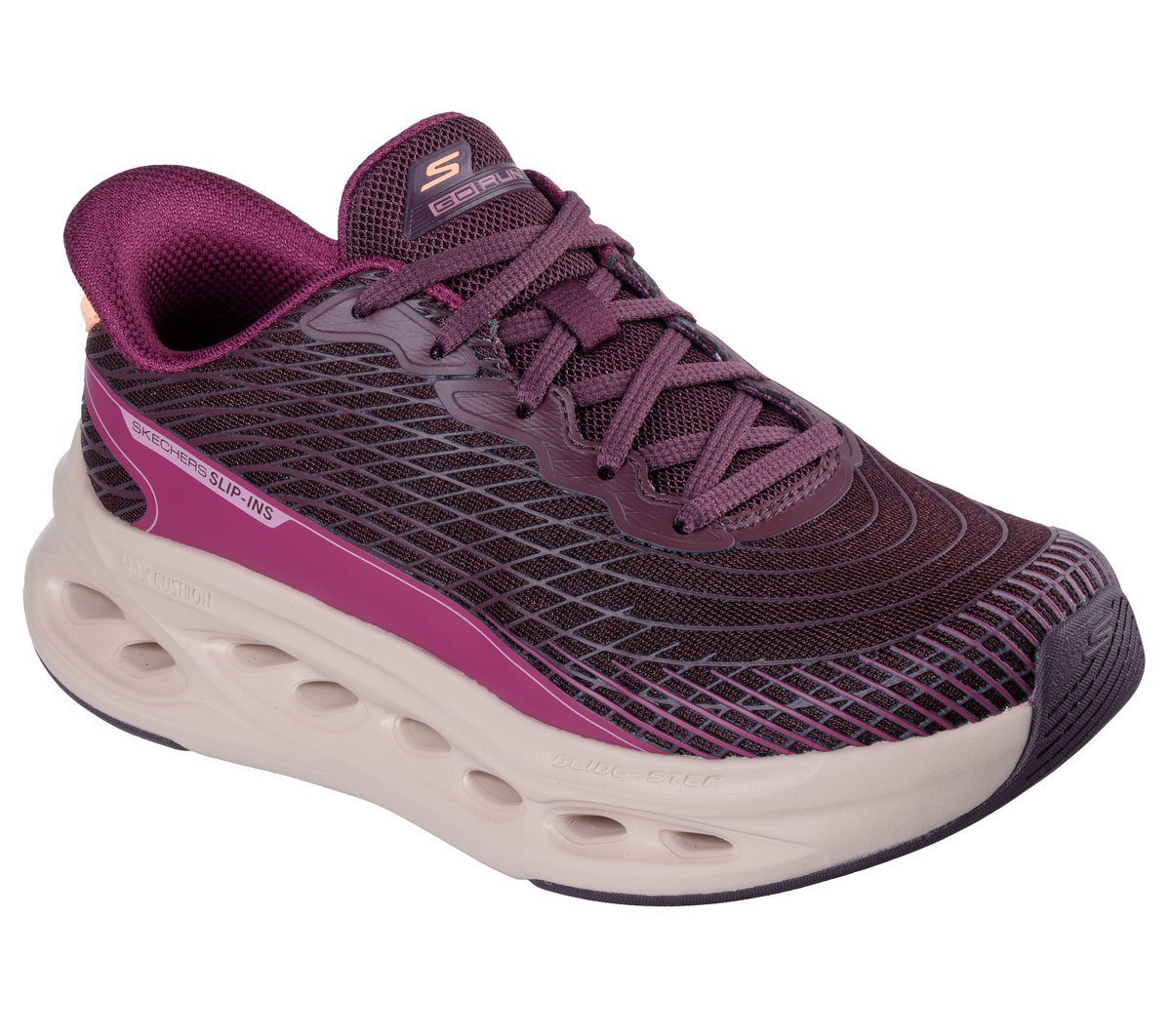 Skechers Skechers Slip-ins: Max Cushioning Glide-Step – Sapphire – Bordeauxrood (129404-BURG)