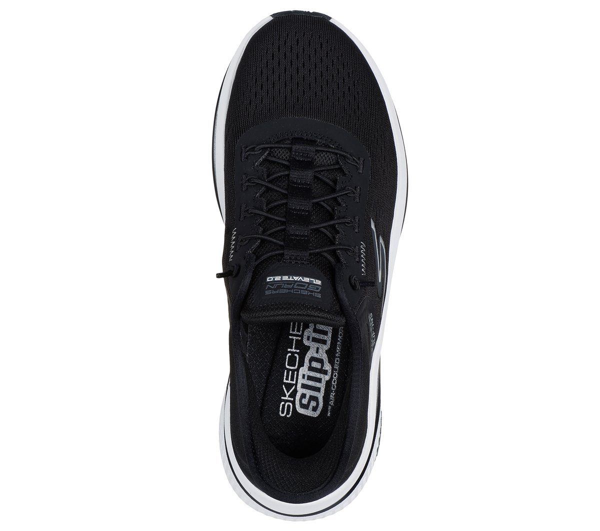 Skechers Skechers Slip-ins: GO RUN Elevate 2.0 – Banyan – Zwart / Wit (129006-BKW)