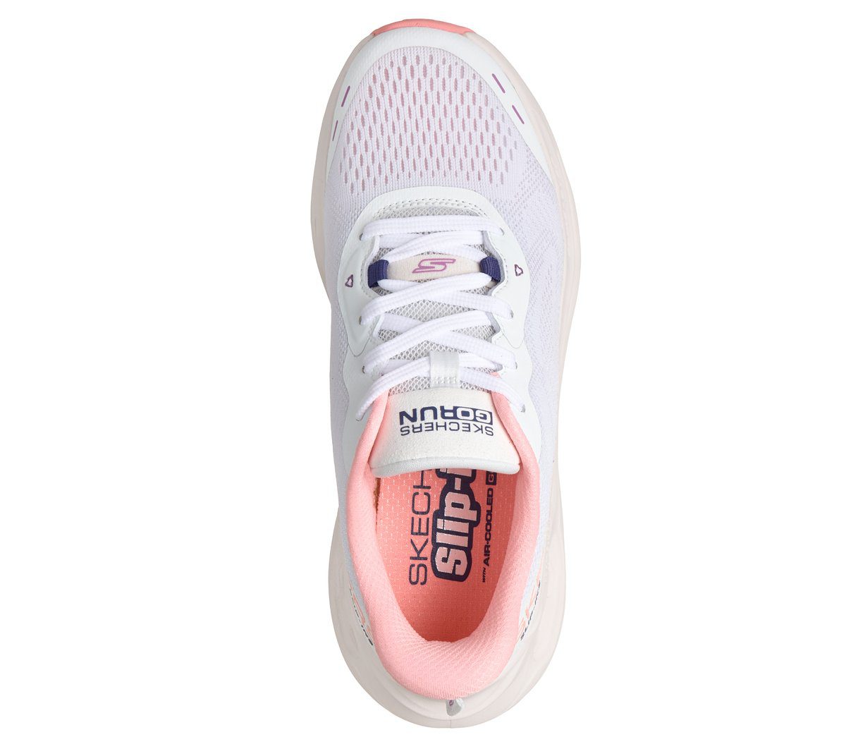 Skechers Skechers Slip-ins: Max Cushioning Glide-Step – Wit / Roze (129400-WPK)
